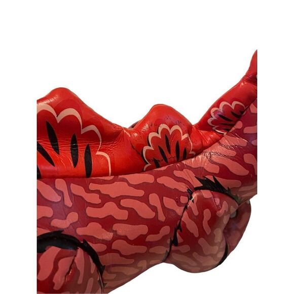 9“ 1993 Good Stuff  Corp Red Blue White T Rex Vinyl Plush - Picture 8 of 8